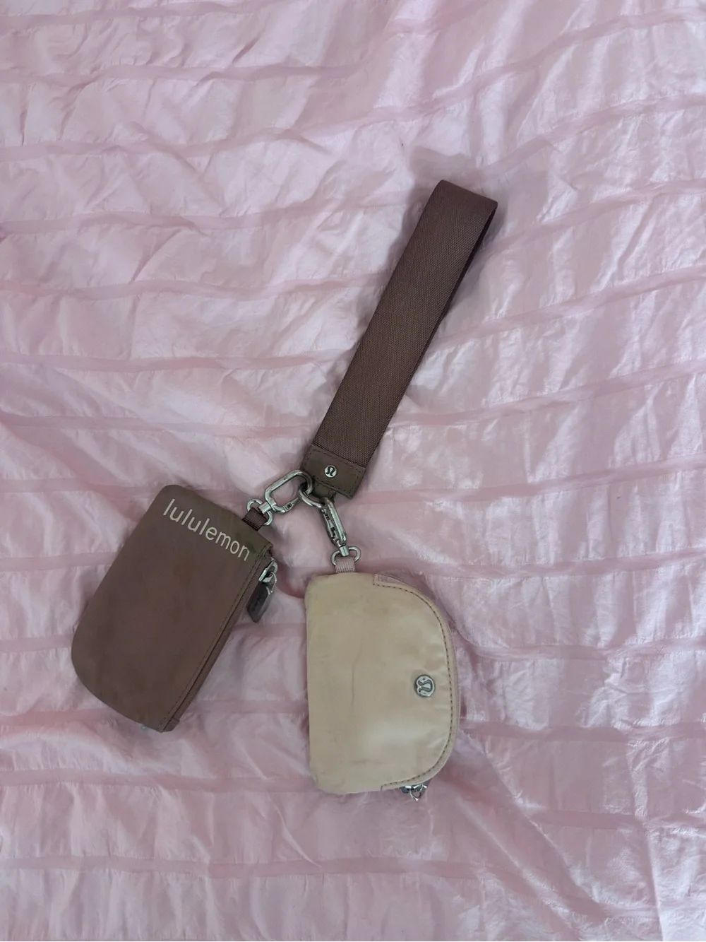 Lululemon Double Pouch Keychain Wristlet